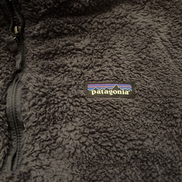 Patagonia Fleece Pullover Sweater Womens Small Blue 1/4 Zip Soft Fuzzy - Picture 3 of 9